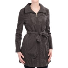 65%OFF 女性のドレスコート エレントレーシー収納可能レインジャケット - （女性用）密航フード Ellen Tracy Packable Rain Jacket - Stowaway Hood (For Women)画像